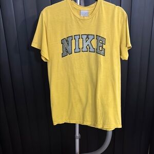 Nike Yellow Short Sleeve Tee with Bold Logo